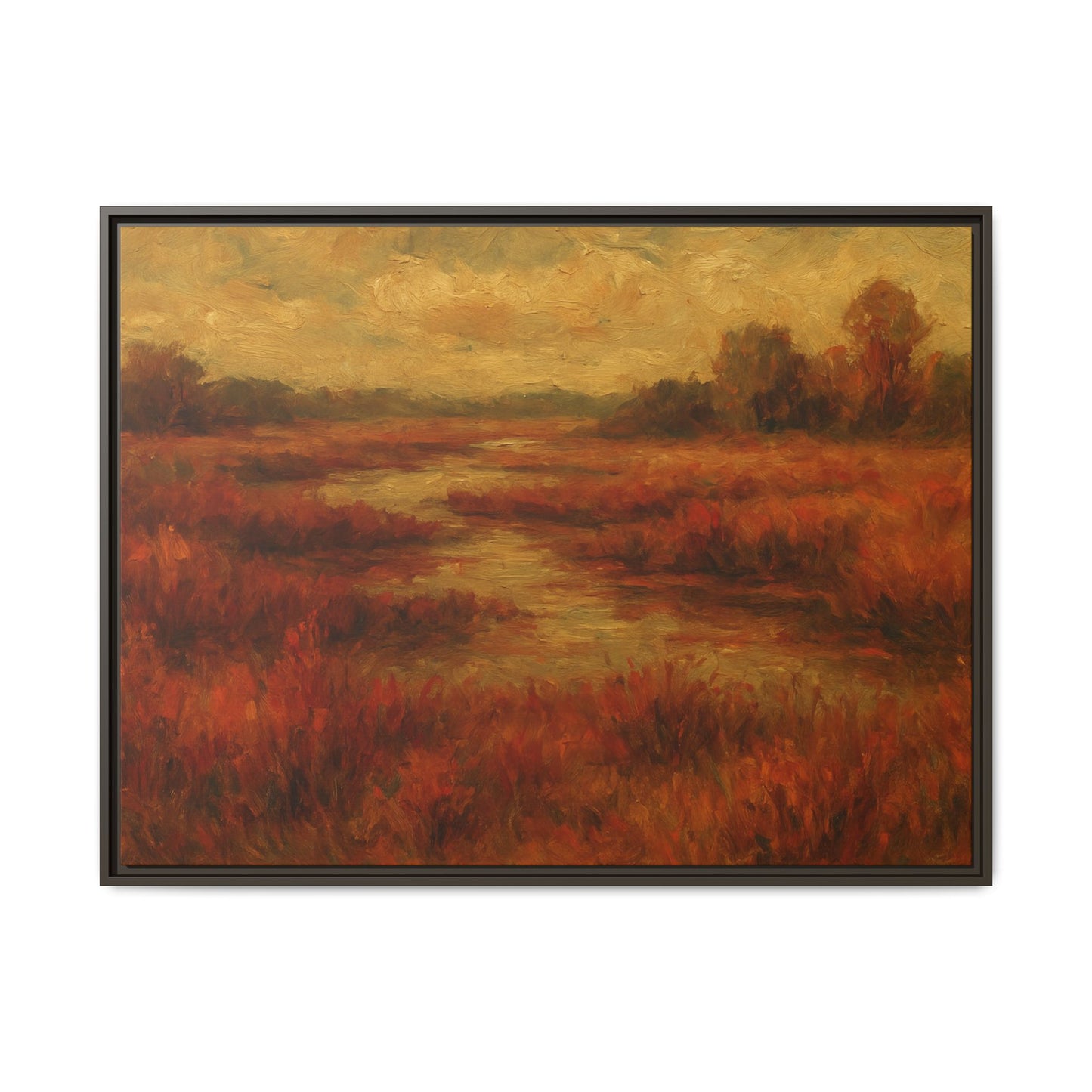 Fall Marsh - Framed Canvas