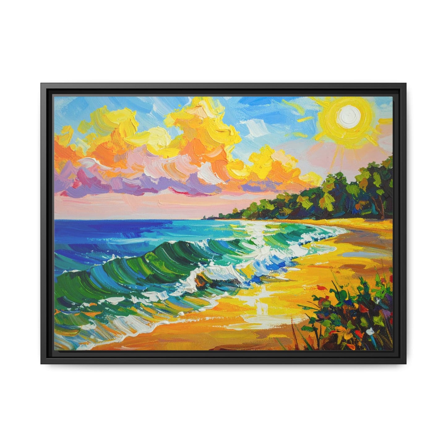 Tranquil Seascape- Framed Canvas