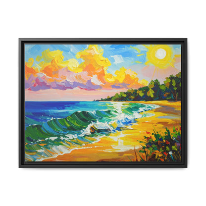 Tranquil Seascape- Framed Canvas