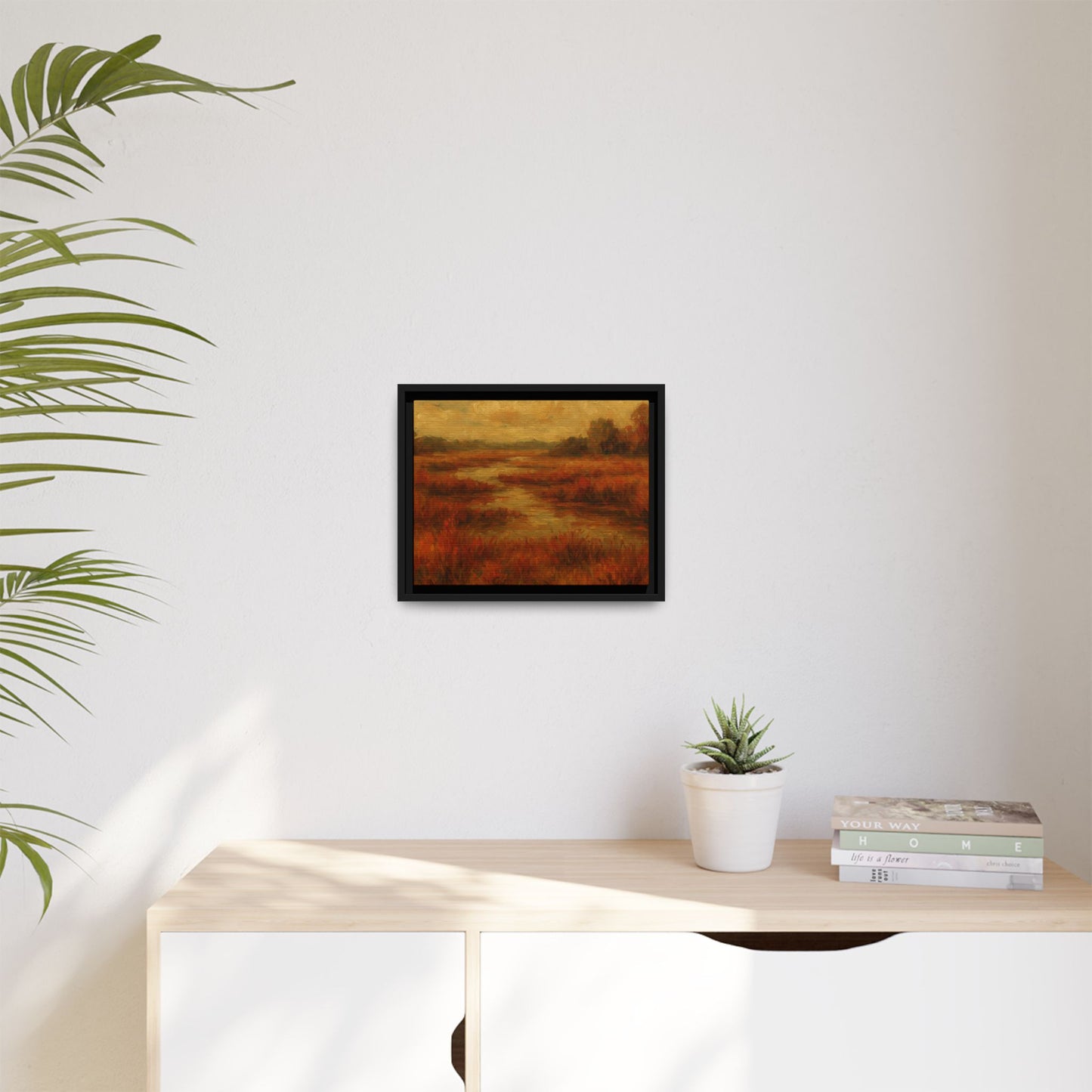 Fall Marsh - Framed Canvas