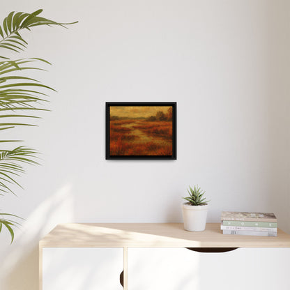 Fall Marsh - Framed Canvas
