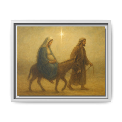 Journey to Bethlehem - Framed Canvas