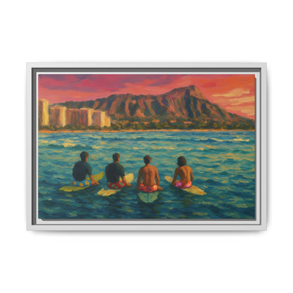 A Day On The Water - Framed Canvas