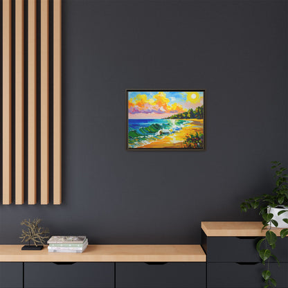Tranquil Seascape- Framed Canvas