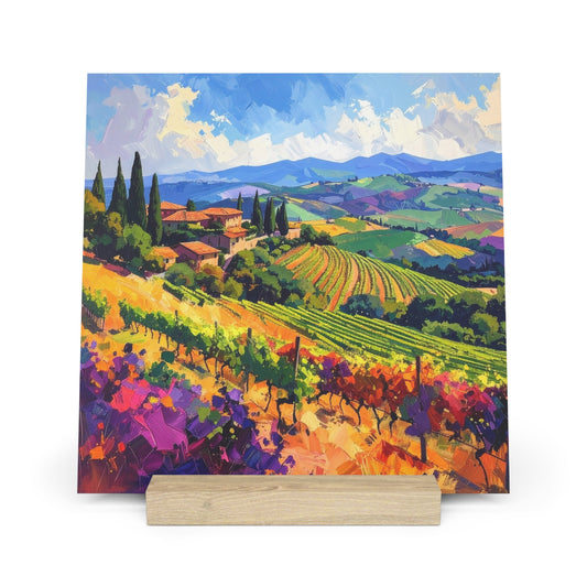 Italian Vineyard - Gallery Board with Stand