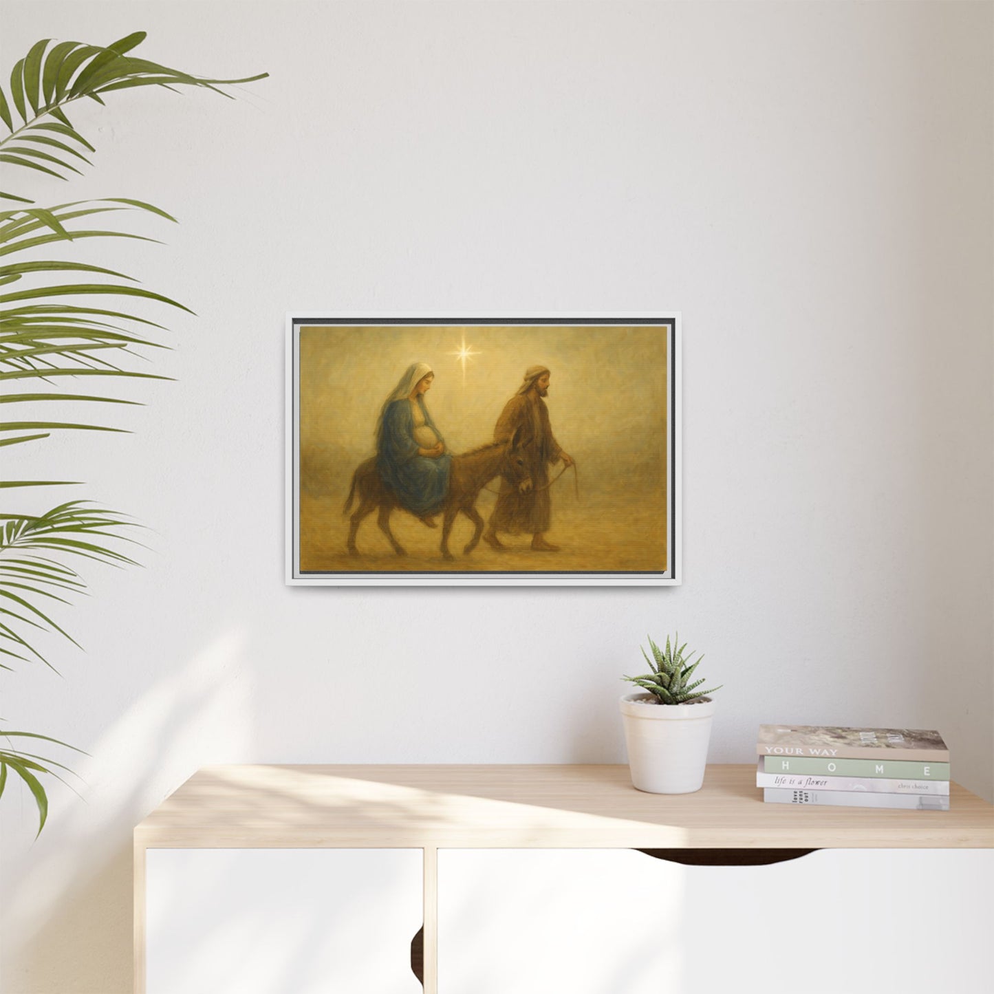 Journey to Bethlehem - Framed Canvas