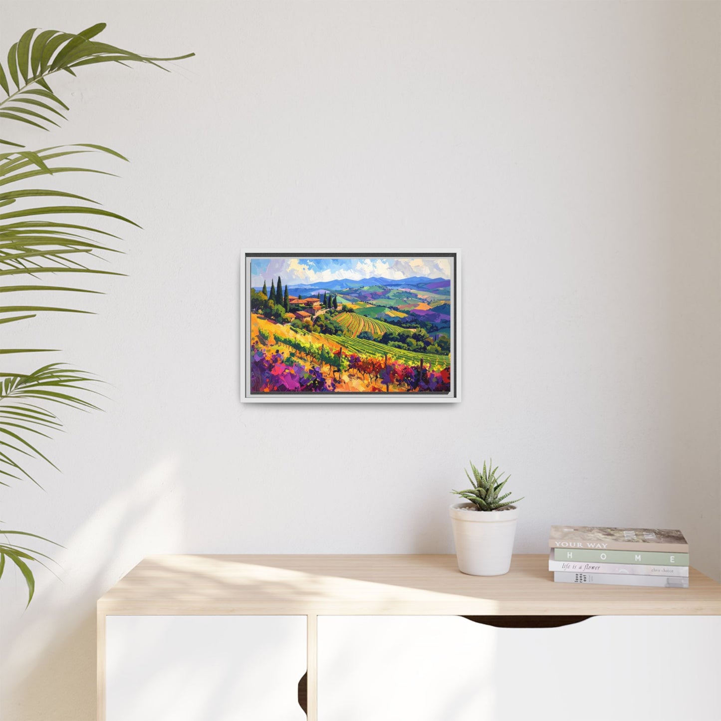 Italian Vineyard - Framed Canvas