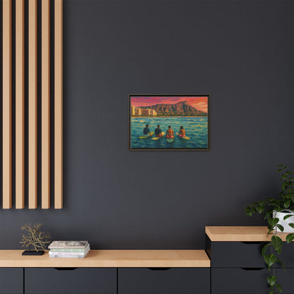 A Day On The Water - Framed Canvas