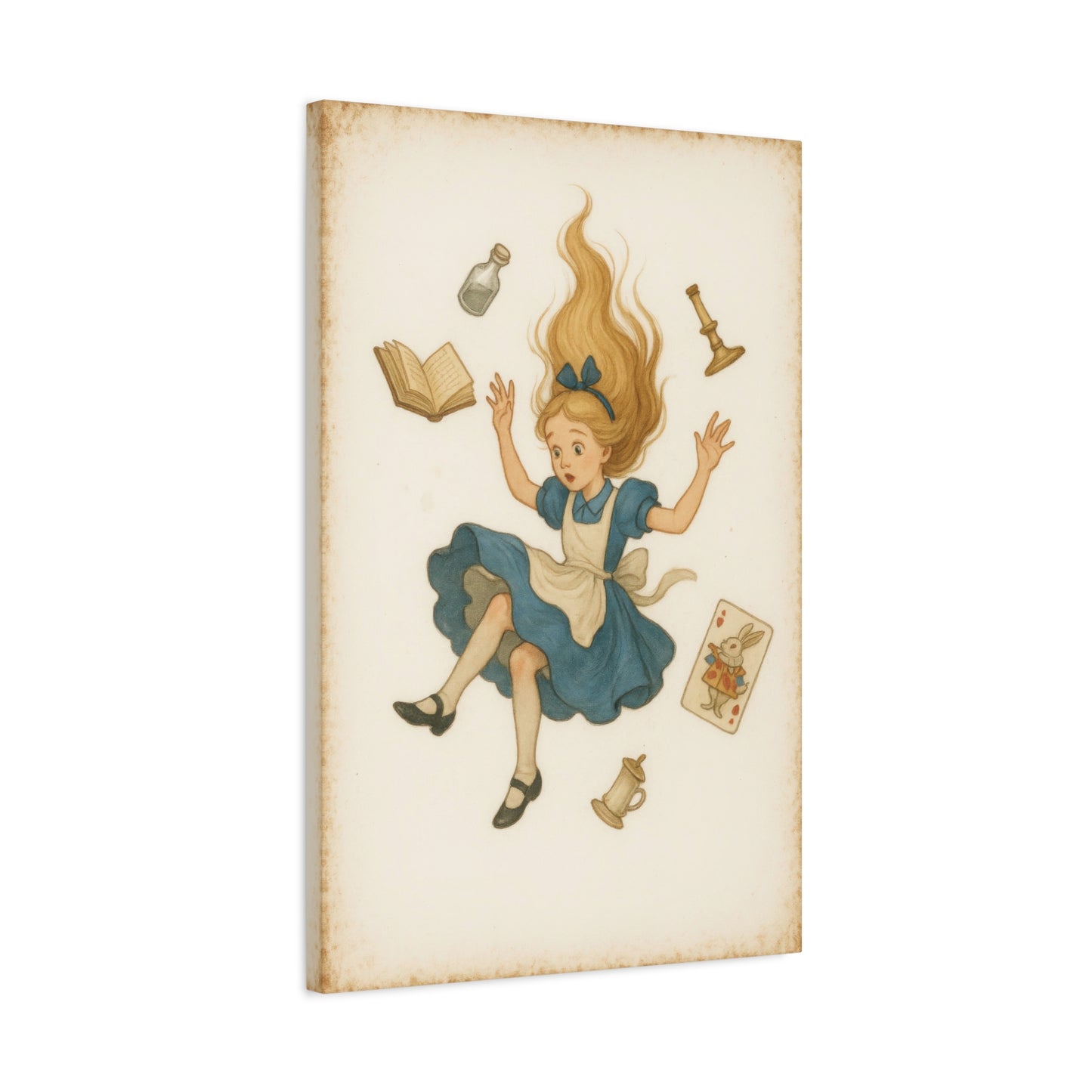 Alice Down the Rabbit Hole - Canvas