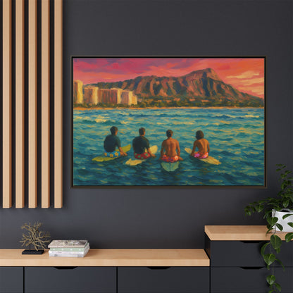 A Day On The Water - Framed Canvas