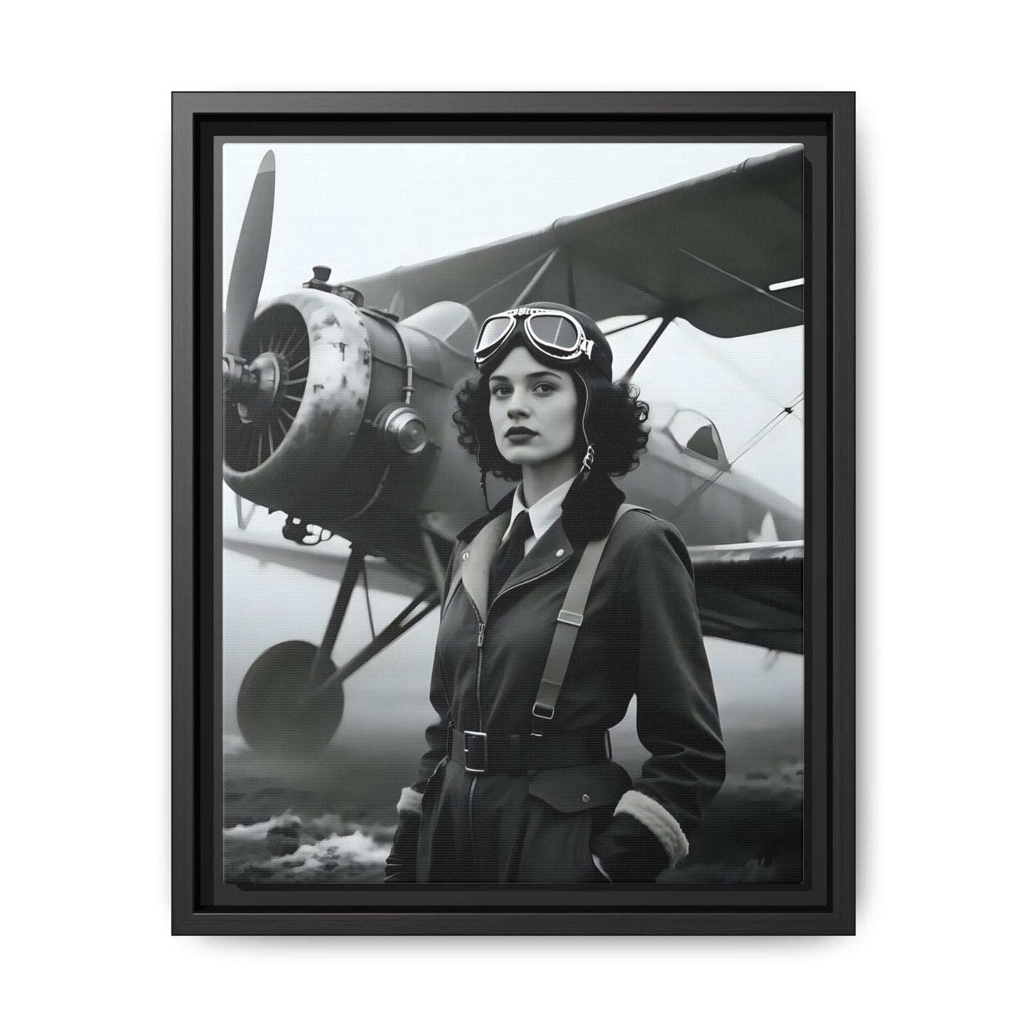 Lady of the Sky - Framed Canvas