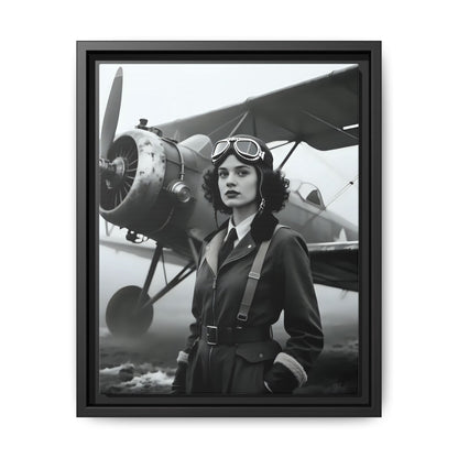 Lady of the Sky - Framed Canvas