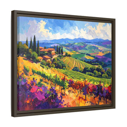 Italian Vineyard - Framed Canvas