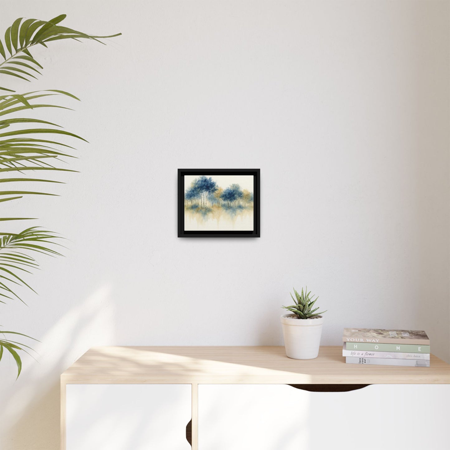 Floating Aspen and Birch Forest - Framed Canvas
