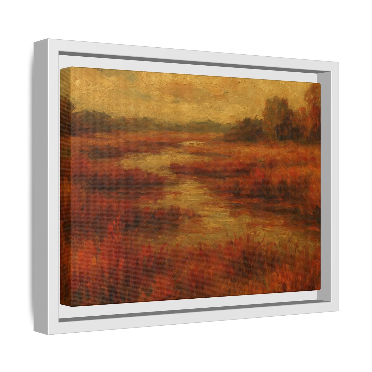 Fall Marsh - Framed Canvas