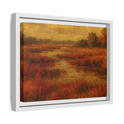 Fall Marsh - Framed Canvas