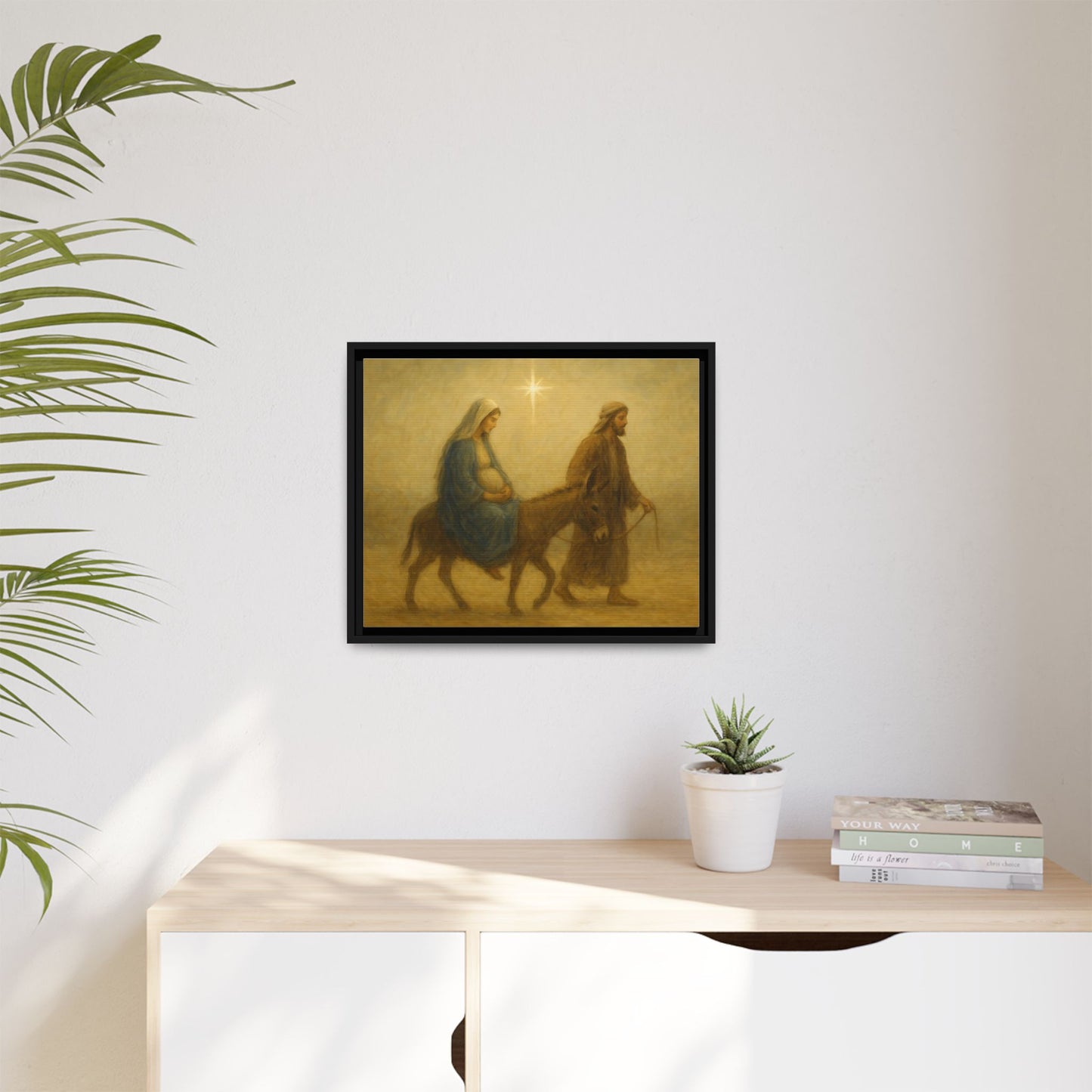Journey to Bethlehem - Framed Canvas