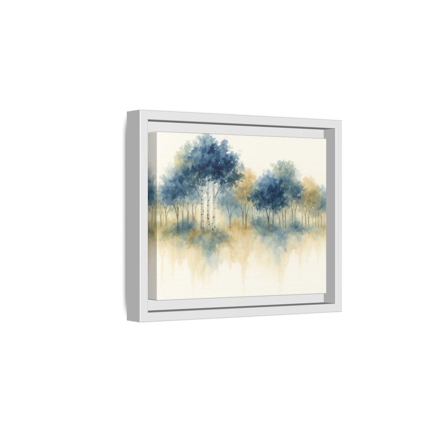 Floating Aspen and Birch Forest - Framed Canvas