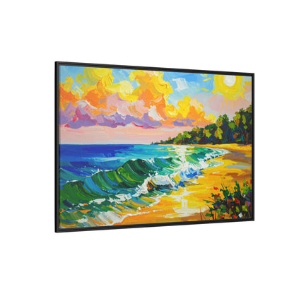 Tranquil Seascape- Framed Canvas