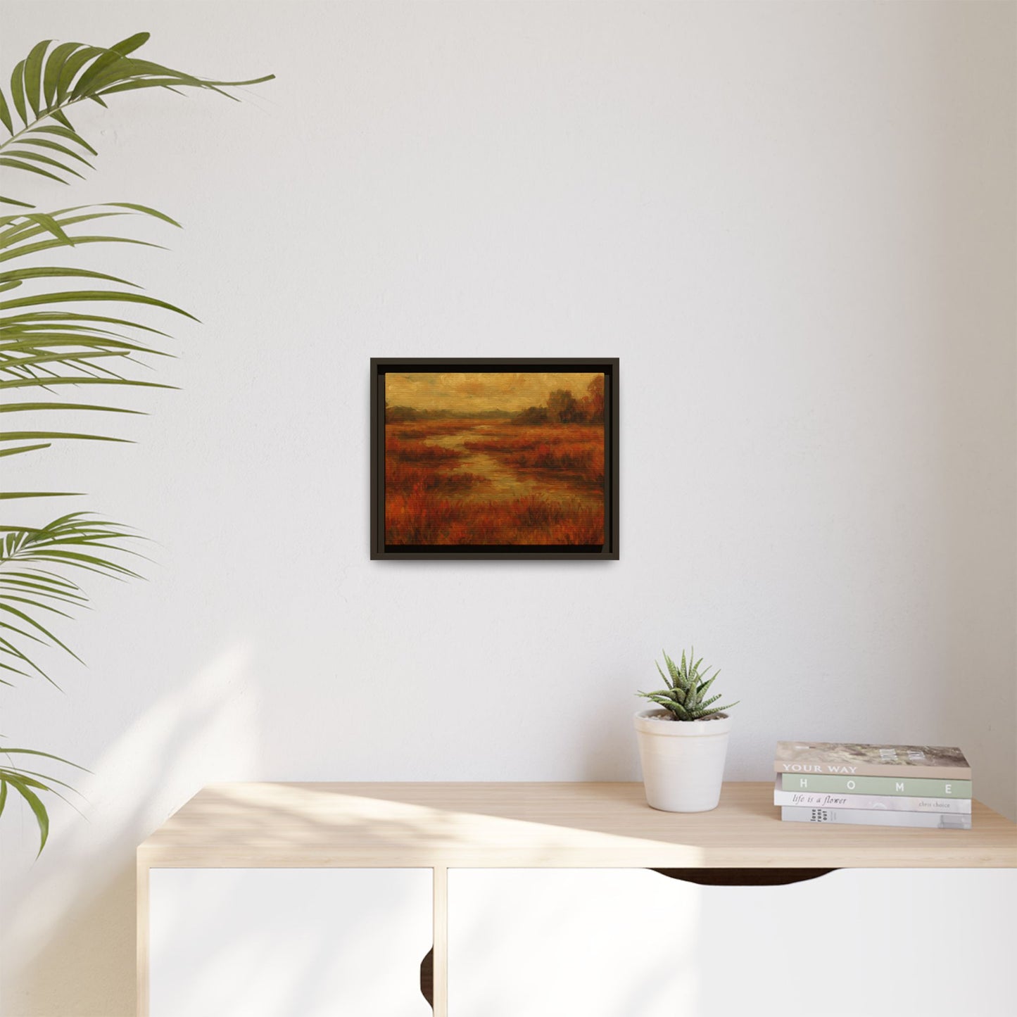 Fall Marsh - Framed Canvas