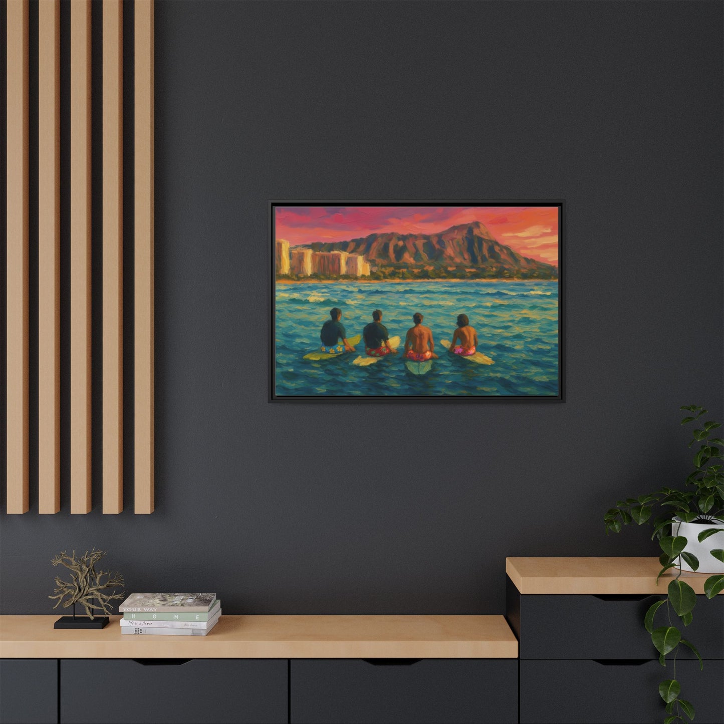 A Day On The Water - Framed Canvas