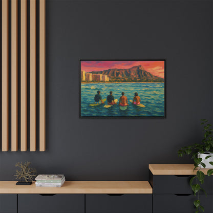 A Day On The Water - Framed Canvas