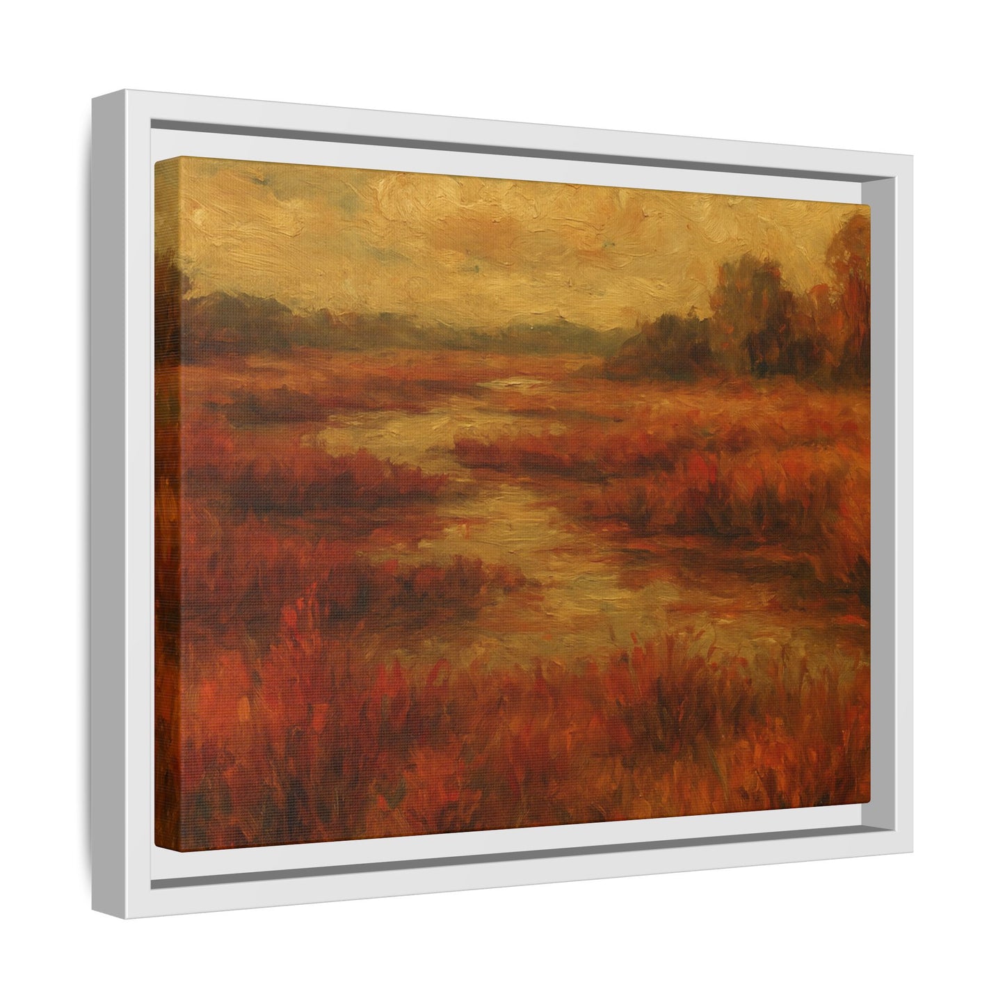 Fall Marsh - Framed Canvas