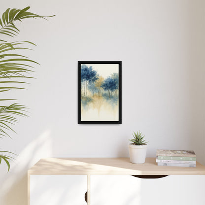 Floating Aspen and Birch Forest - Framed Canvas