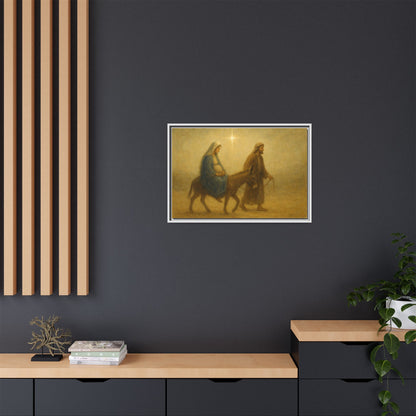 Journey to Bethlehem - Framed Canvas