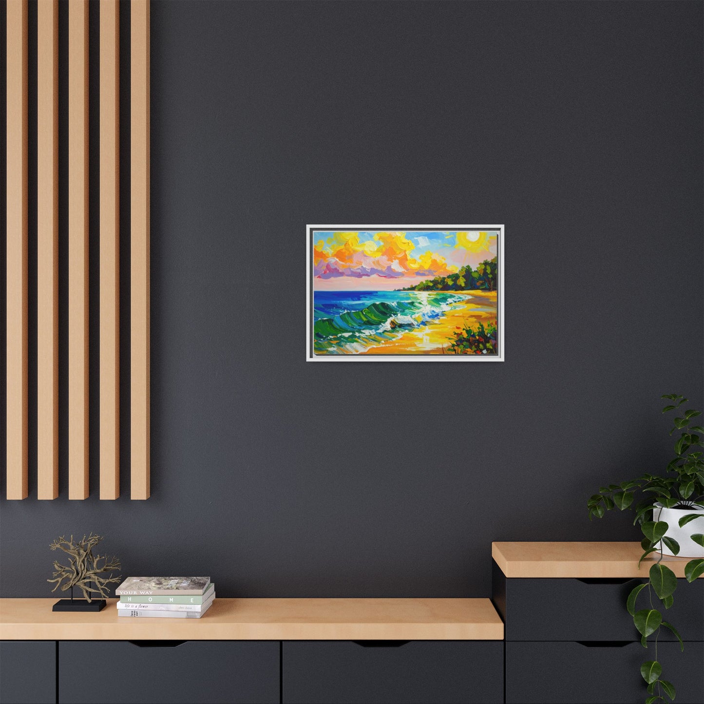 Tranquil Seascape- Framed Canvas