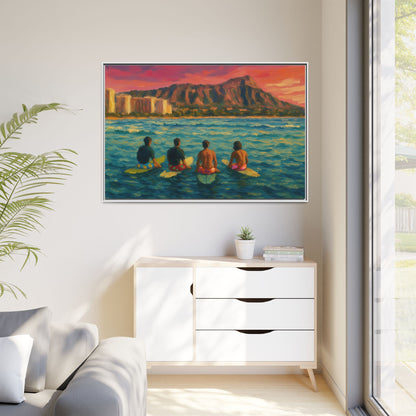 A Day On The Water - Framed Canvas