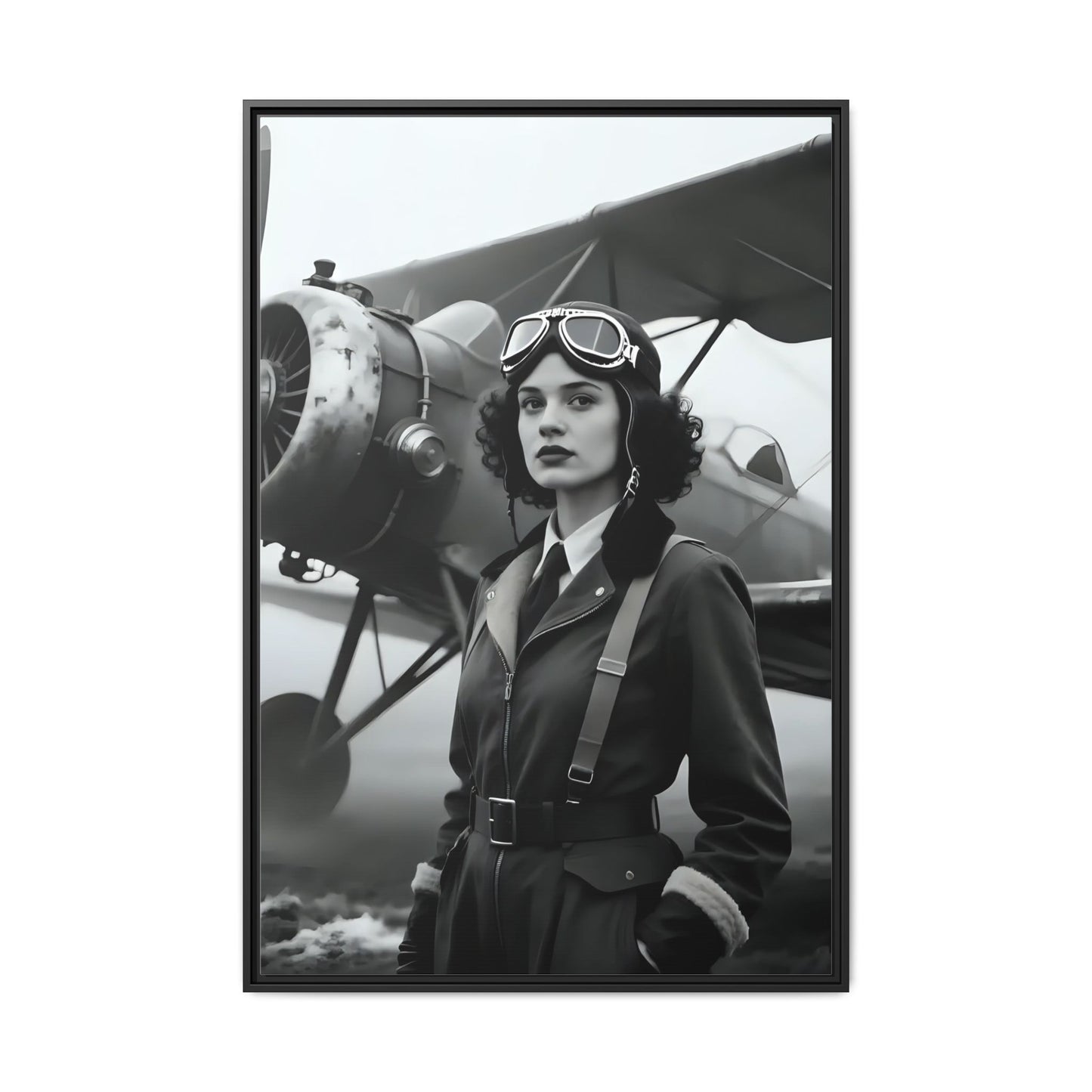 Lady of the Sky - Framed Canvas