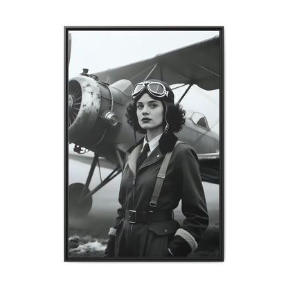 Lady of the Sky - Framed Canvas