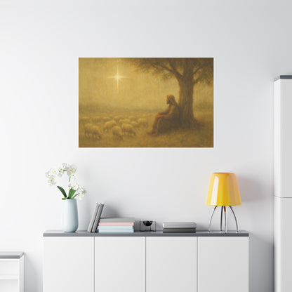 Shepherd In The Field - Canvas