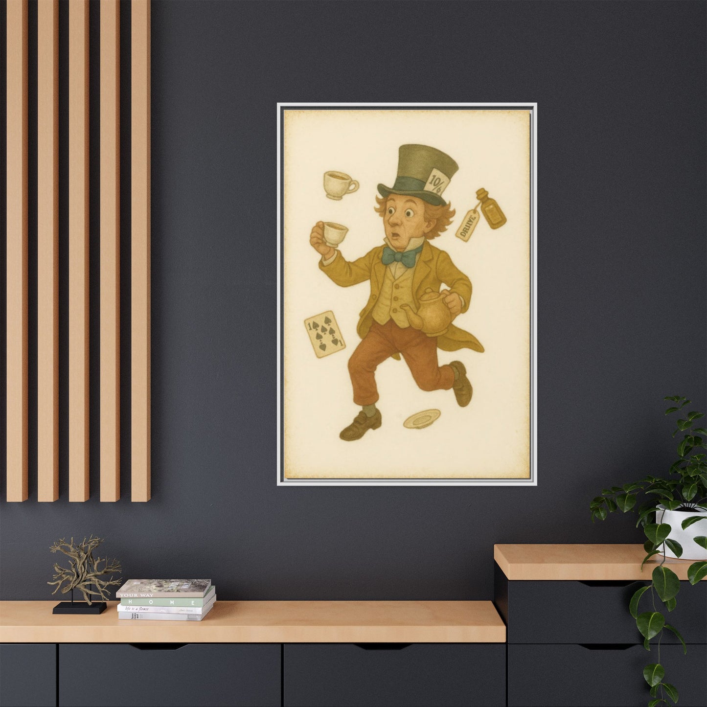 The Mad Hatter - Framed Canvas