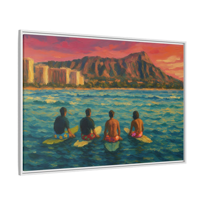 A Day On The Water - Framed Canvas