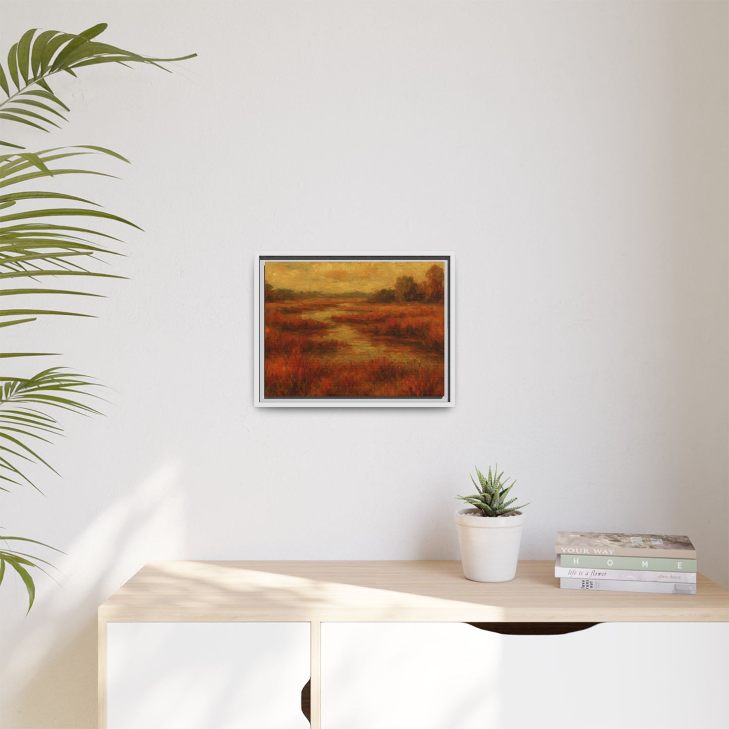 Fall Marsh - Framed Canvas