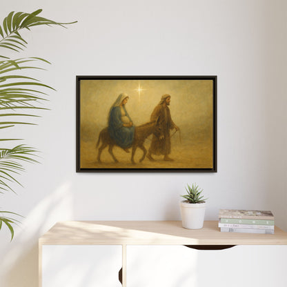 Journey to Bethlehem - Framed Canvas