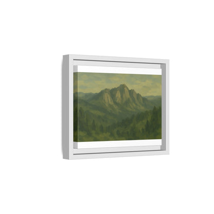 Green Mountains - Framed Canvas