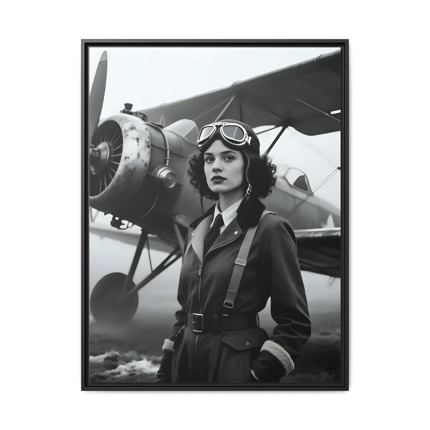 Lady of the Sky - Framed Canvas