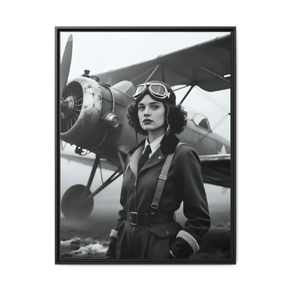 Lady of the Sky - Framed Canvas