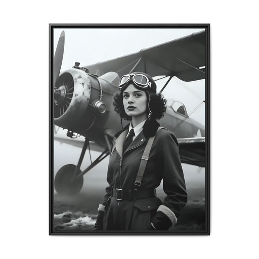 Lady of the Sky - Framed Canvas