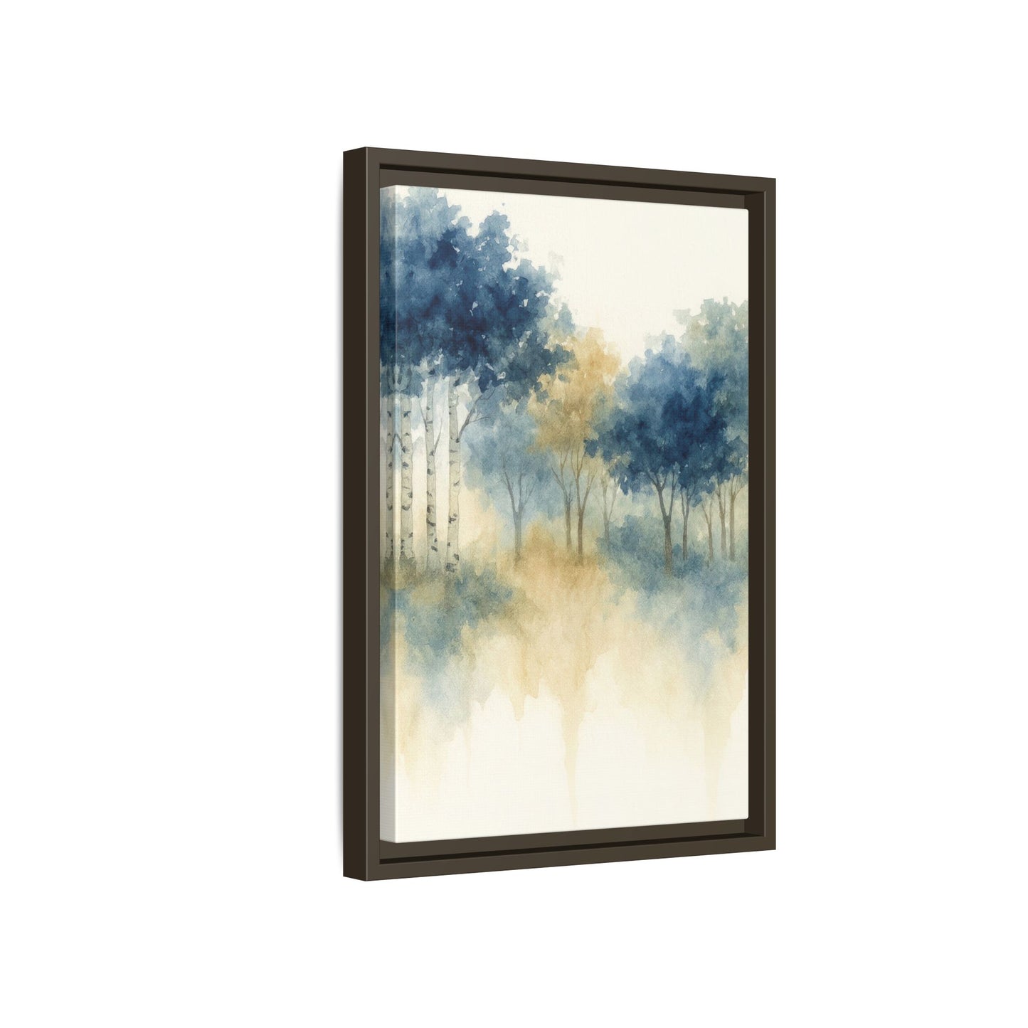 Floating Aspen and Birch Forest - Framed Canvas