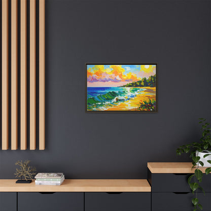Tranquil Seascape- Framed Canvas