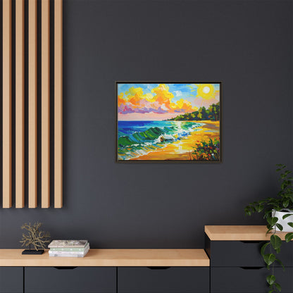 Tranquil Seascape- Framed Canvas