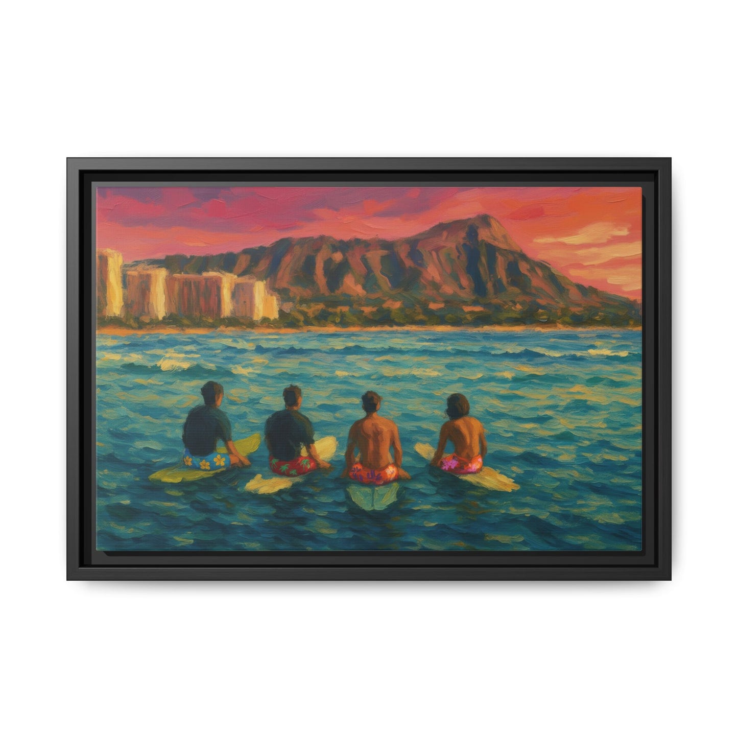 A Day On The Water - Framed Canvas