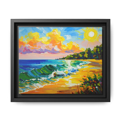 Tranquil Seascape- Framed Canvas