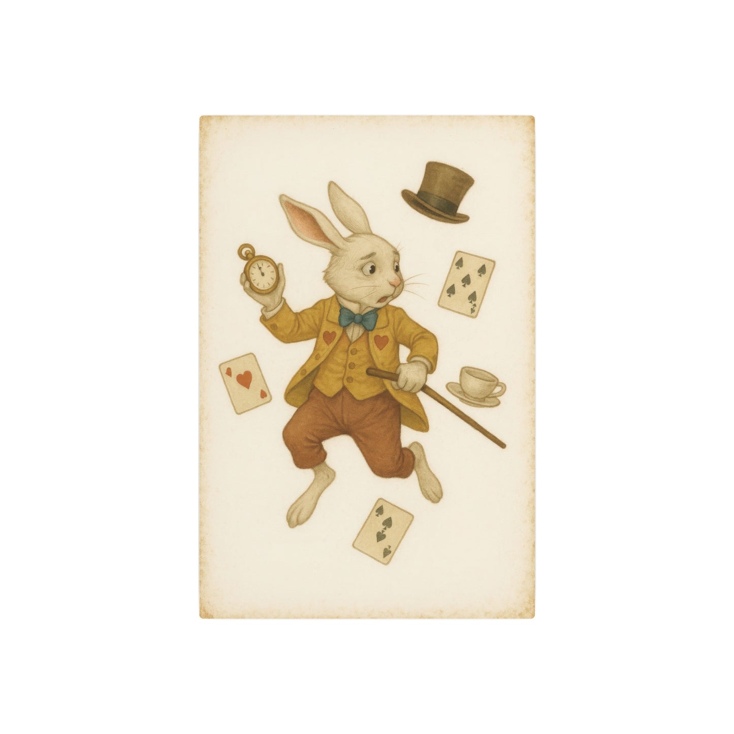 The White Rabbit - Metal Print