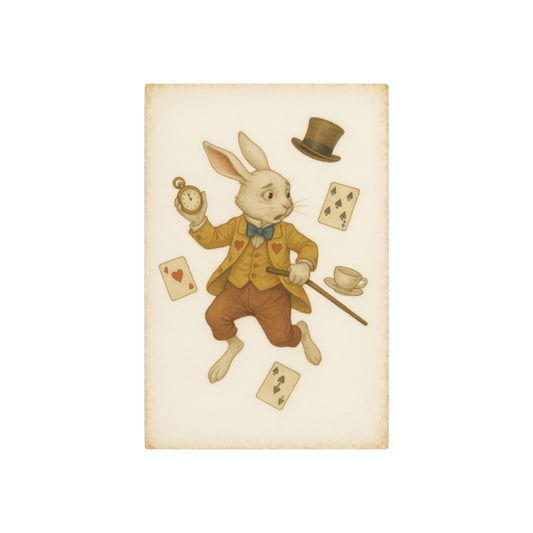 The White Rabbit - Metal Print