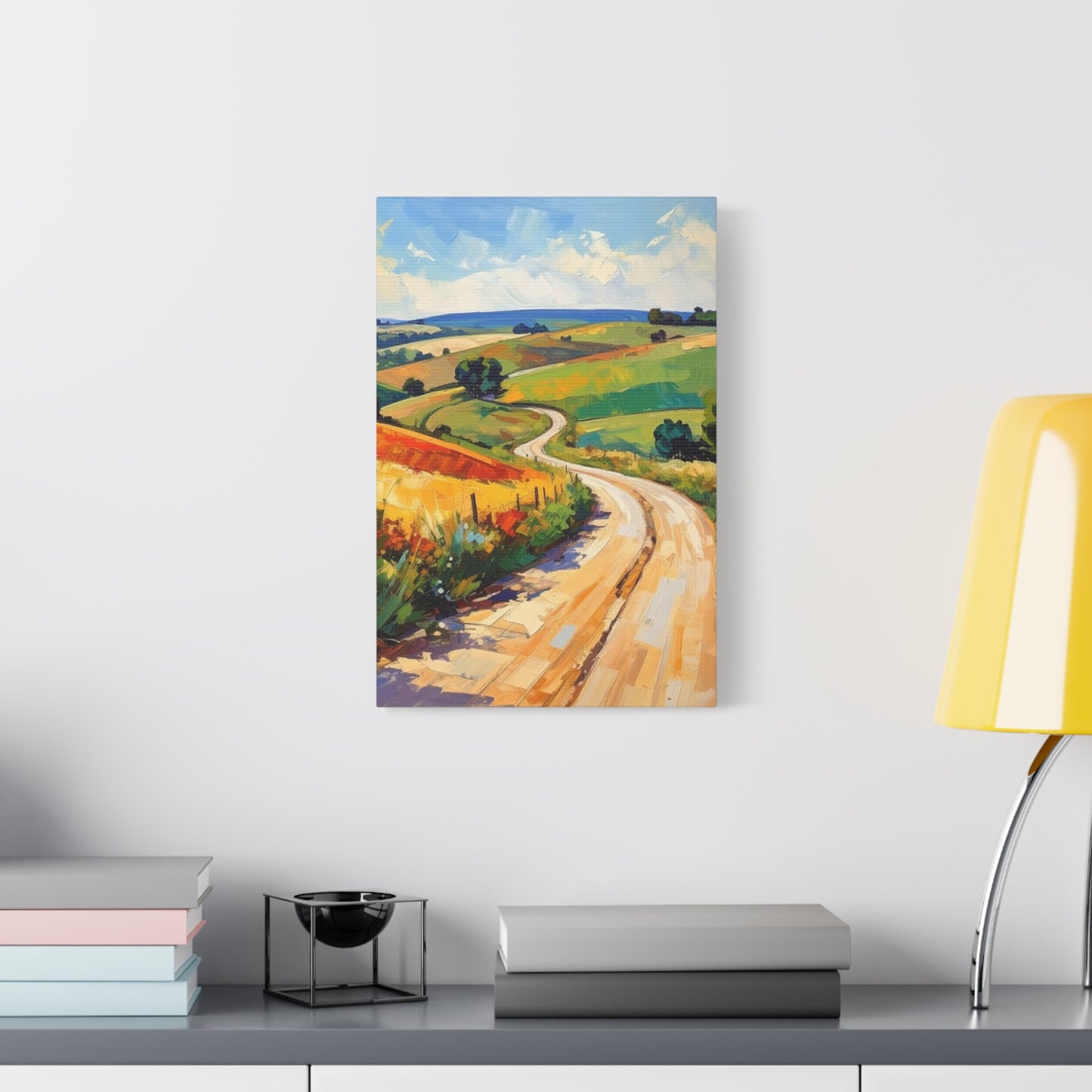 Lazy Country Road #3 Canvas